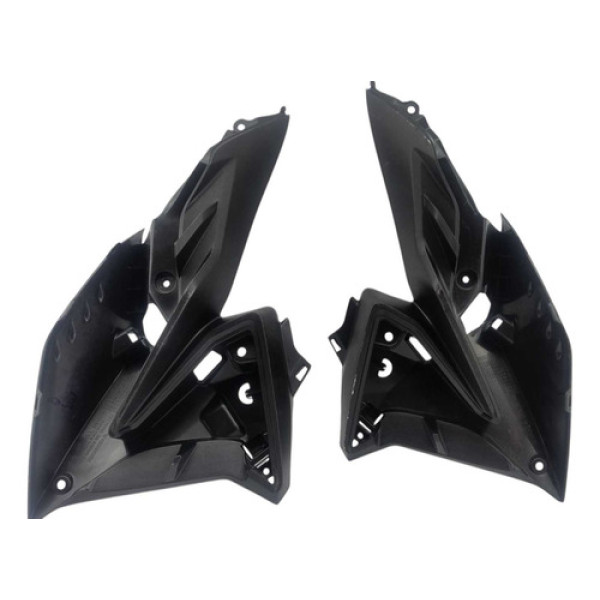 Par Carenagem Complemeto Aba Tanque Honda Fan 160 2022 2024 Preto