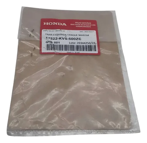 Adesivo Asa Esquerda Honda Cg 150 2009 Original Preto